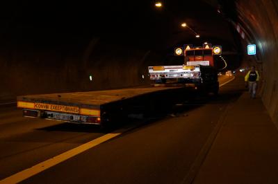 Verkehrsunfall auf der Autobahn 81 im Engelbergtunnel